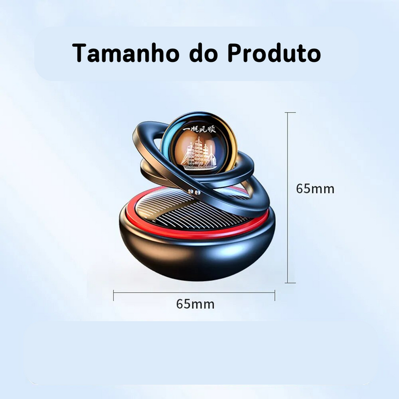 Difusor de Aroma Solar Rotativo para Carro