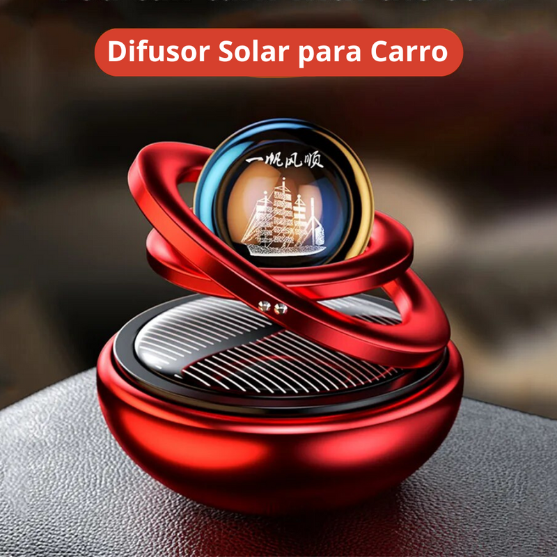 Difusor de Aroma Solar Rotativo para Carro