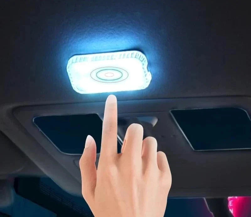 Luz de Teto com Sensor LED para Carro - Iluminação Interior Discreta e Prática